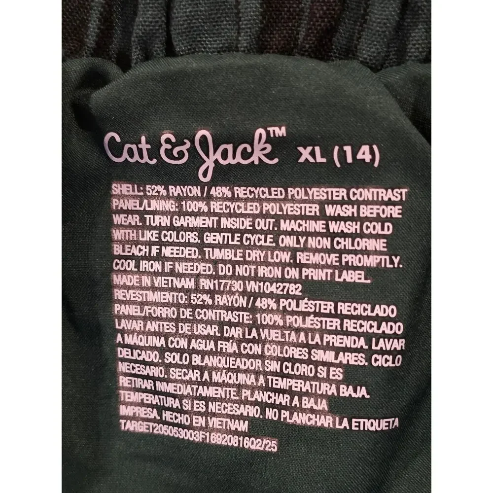 Cat & Jack Little Girls Skirt Plaid XL 14 NWOT